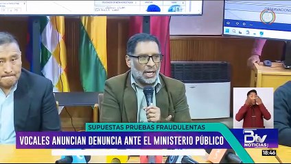 Oruro: Vocales del TED denuncian pruebas fraudulentas presentadas por Libre y anuncian acción legal