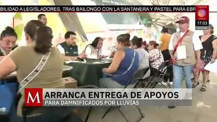 En Veracruz, comienza la entrega de apoyos a los damnificados de Poza Rica