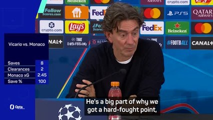 Frank hails 'exceptional' Vicario performance at Monaco