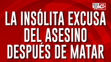 La insólita excusa del asesino después de matar
