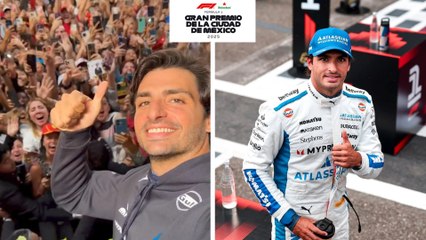 Carlos Sainz desata la locura en su llegada a México; así se recibe al piloto de Williams previo al GP de México