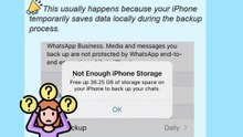 Not Enough iPhone Storage While WhatsApp Backup? 3 Quick Fixes