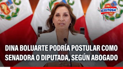 Dina Boluarte volvería a incursionar en política: "No sé si diputada o senadora", afirma abogado