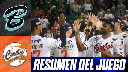 Resumen del juego Bravos de Margarita vs Caribes de Anzoátegui | 22 de octubre de 2025