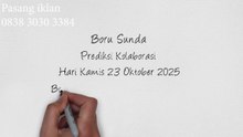 Kode Syair Boru Sunda Hari Kamis 23 Oktober 2025 #PakTuntung