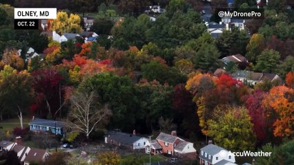 Fall foliage shines from the mid-Atlantic through the Northeast