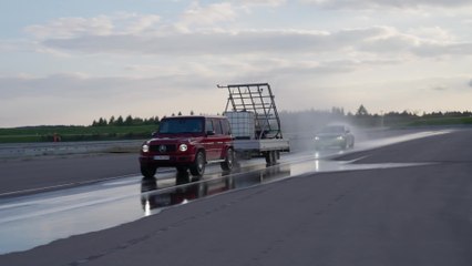 Mercedes-Benz inaugurates the most advanced light testing centre of the automotive industry - Driving dynamics area - BERTHA area - Precisely reproducible driving maneuvers and Heavy rain maker