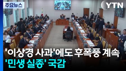 '이상경 사과'에도 후폭풍 계속...'민생 실종' 국감 / YTN
