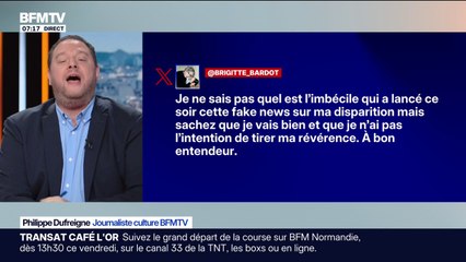 "Je vais bien et je n'ai pas l'intention de tirer ma révérence": Brigitte Bardot dément des rumeurs sur sa disparition