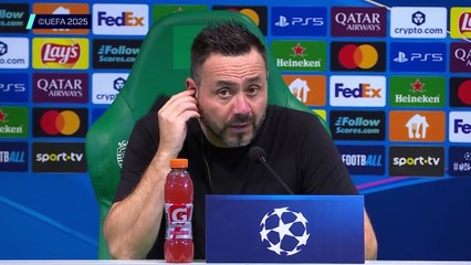 De Zerbi : "À 11, il n'y avait qu'une seule équipe sur le terrain"