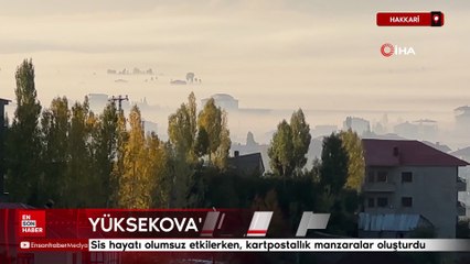 Hakkari'de sisle gelen doğal güzellik