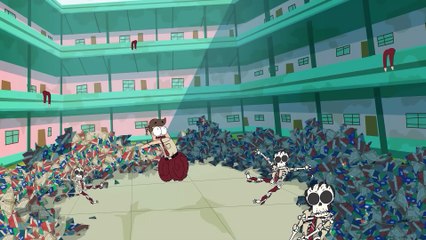 Anime Cartoon Movie Scary Indian High School (Driver Vs Auto Driver)