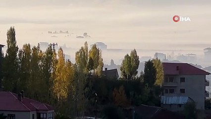 Görenler hayran kaldı! Yüksekova’da sisle gelen doğal güzellik