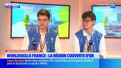 Les invités de Bonjour Lyon du jeudi 23 octobre 2025 - Arnaud Delaunay, Jérémy Bognon, Clément Merlin et Jules Chausset