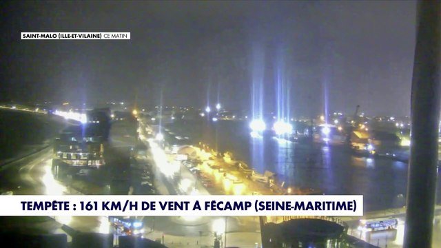 Tempête : 161 km/h de vent à Fécamp (Seine-Maritime)