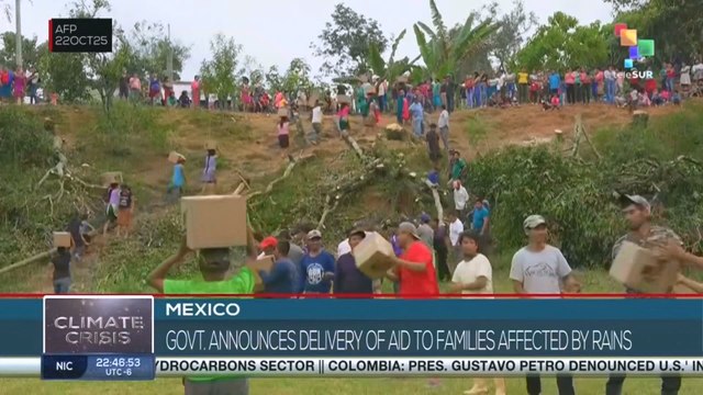 MEXICO | Delivery aid to rain affected families
