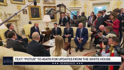 USA - President Trump Participates in a Meeting with the Secretary General of NATO (22.10.25)