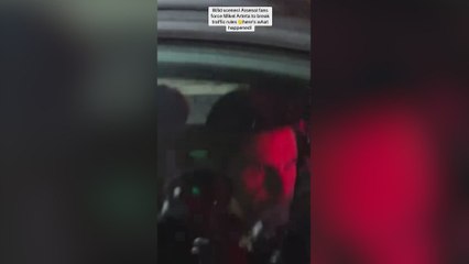 Viralizan en Inglaterra la reacción de la mujer de Arteta cuando fans del Arsenal rodean su coche