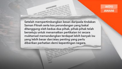 Anwar, Sanusi selesai saman fitnah secara aman