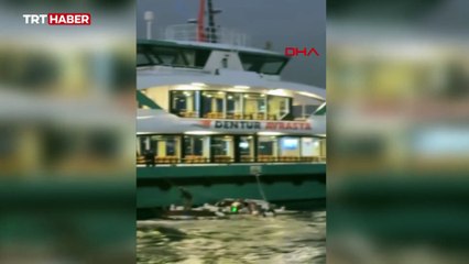 İstanbul'da yolcu motoru balıkçı teknesine çarptı