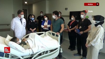 Bursa'da 9 yaşındaki oğluna böbreğini verdi