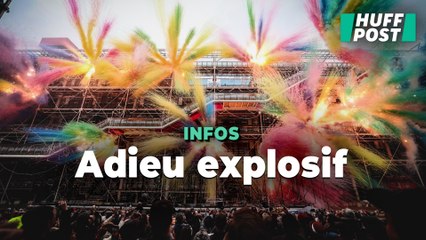 Le Centre Pompidou dynamité dans un feu d’artifice impressionnant pour célébrer sa fermeture