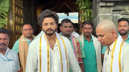 Hero Teja Sajja & Karthik Gattamneni Visits Tirumala After Mirai Movie Success