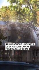 Trump démolit une partie de la Maison Blanche pour construire sa salle de bal
