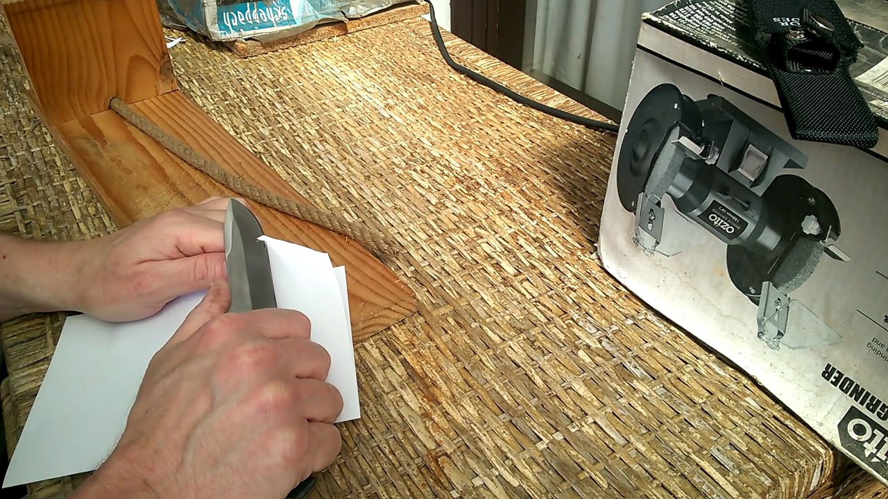 Grit testing the edge