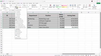 Microsoft Excel 27 Adding Borders to Cells
