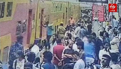 ஓடும் ரயிலில் ஏற முயன்ற போது விபரீதம்: துரிதமாக செயல்பட்ட ரயில்வே போலீசார்!