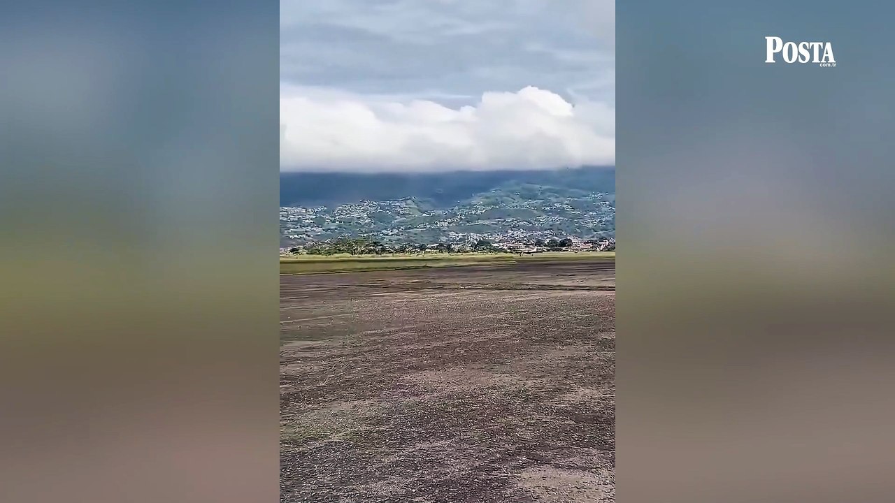 Venezuela’da kalkış dehşete dönüştü! Uçak piste çakıldı