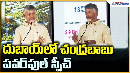 CM Chandrababu Naidu Speech: దుబాయ్ లో చంద్రబాబు పవర్ ఫుల్ స్పీచ్ | Asianet News Telugu