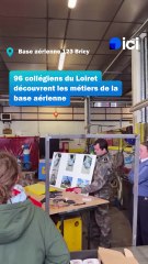 96 collégiens du Loiret visitent la base aérienne d'Orléans-Bricy