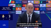 Igor Tudor defiende a su equipo en la derrota: Cree que se merecían marcar