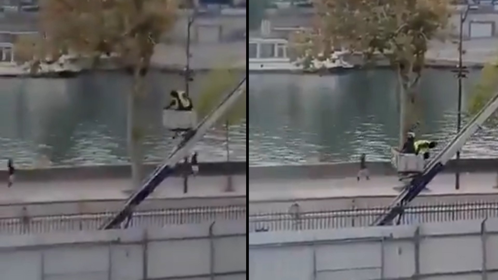 Un nuevo v�deo ha trascendido en redes sociales del robo en el Museo del Louvre de Par�s. En las im�genes, difundidas por varios usuarios, se observa a dos presuntos ladrones saliendo del Louvre a trav�s de una escalera mec�nica instalada en la parte trasera de un cami�n, estacionado junto a una de las entradas del museo m�s visitado del mundo.
Durante los primeros segundos del clip, la persona que graba muestra evidente desconcierto, mientras los sospechosos descienden con aparente agitaci�n pues acababan de cometer el robo millonario. Sin embargo, el momento de tensi�n se intensifica cuando, pocos instantes despu�s, comienzan a sonar las alarmas del museo, lo que sugiere que el robo acababa de ser detectado por el sistema de seguridad del recinto.
El Museo del Louvre lleva d�as acaparando titulares y no por los tesoros que alberga, sino por los que una banda de asaltantes profesional ha conseguido robar de sus instalaciones en tiempo r�cord y, de momento, sin consecuencias.