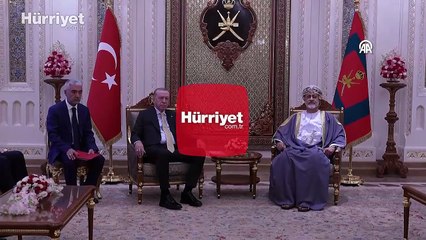 Cumhurbaşkanı Erdoğan, Umman Sultanı Heysem bin Tarık ile görüştü