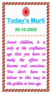 🇲🇰 Essence of Murli 25 October 2025 English in Male Voice| #brahmakumaris #madhuban #shantivan