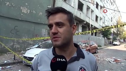 İstanbul'da şans eseri bir faciadan daha dönüldü; balkon çöktü ortalık savaş alanına döndü