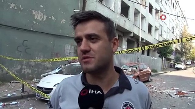 İstanbul'da şans eseri bir faciadan daha dönüldü; balkon çöktü ortalık savaş alanına döndü