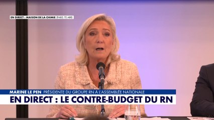Marine Le Pen : «Notre contre-budget vient corriger la copie initiale»