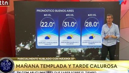 Clima en el AMBA - Jueves 23 de octubre