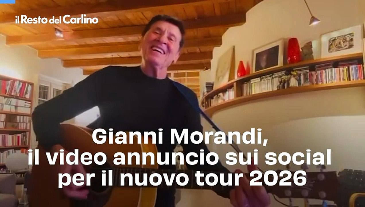 Gianni Morandi, il video annuncio sui social per il nuovo tour 2026