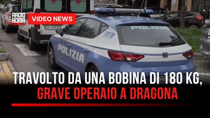 Travolto da una bobina di 180 kg, grave operaio a Dragona