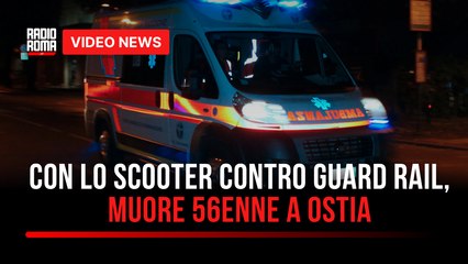 Con lo scooter contro guard rail, muore 56enne a Ostia