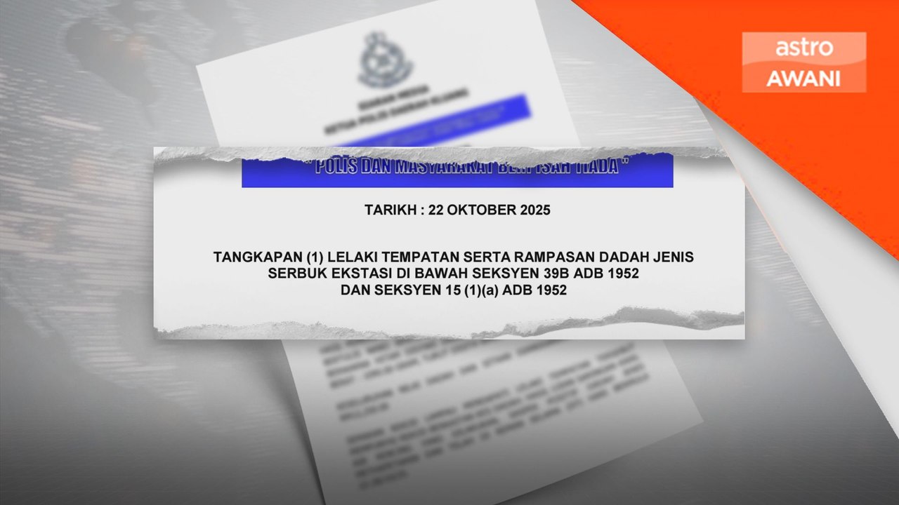 Lelaki ditahan bersama serbuk ekstasi