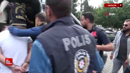 Antalya'da 2 kişinin ölümüyle sonuçlanan silahlı kavga şüphelileri adliyeye sevk edildi