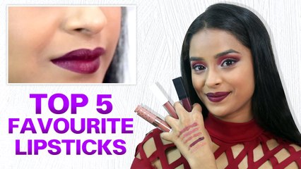 💄 My Top Five Most Favourite Lipsticks | Foxy Makeup Videos