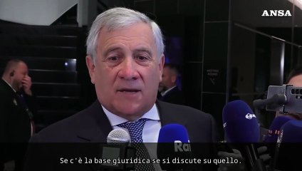 Tajani, 'dubbi su uso asset russi, serve base giuridica'