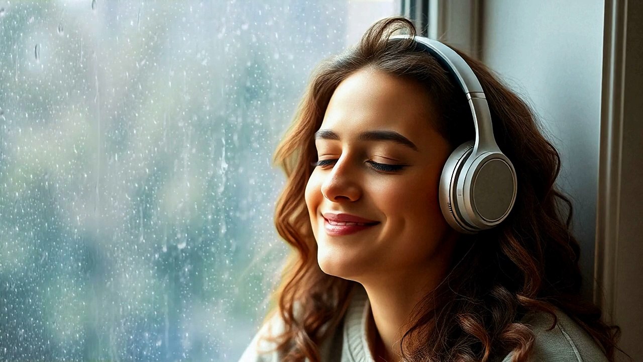 Rain sound makes you Forget Worries and fall Asleep Calm White Noise ASMR SELF LOVE  Positive Energy